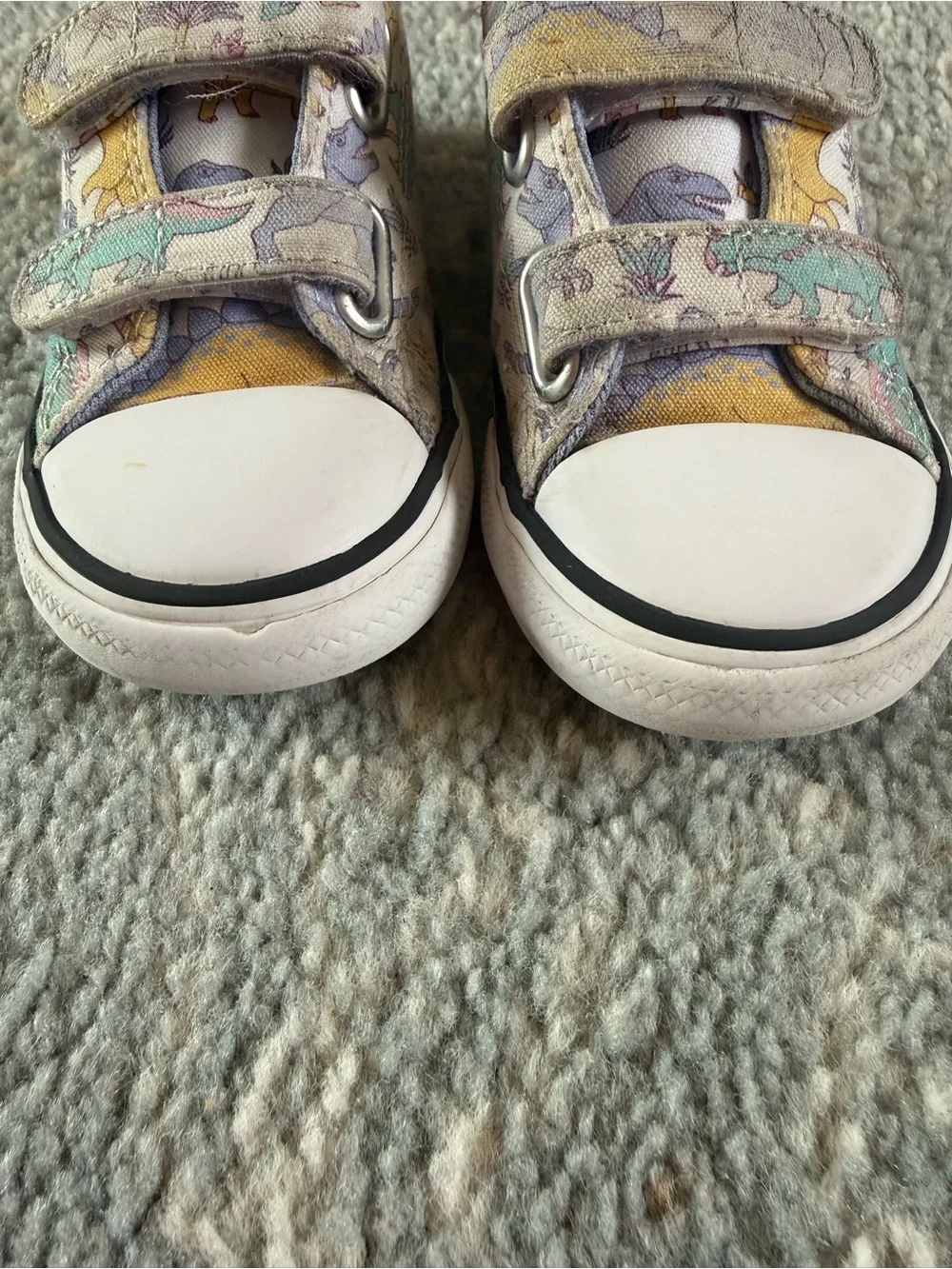 Converse off pastel dinosaur